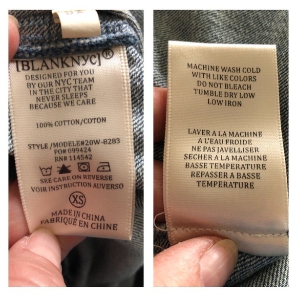 Blank NYC Making Waves Cotton Jumpsuit XS Frayed One Shoulder Back Cutout Pants - Picture 15 of 16